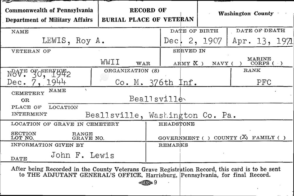 Roy A. Lewis